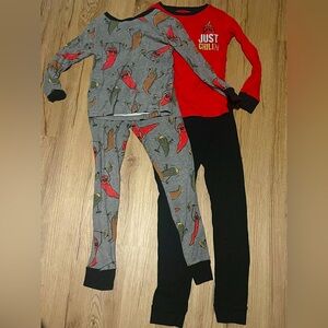 Hot pepper pajama set says just chilling out Size 7/7A boys